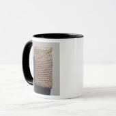 Tablette mit vierzehn Linien eines mathematischen Tasse (Vorderseite Links)