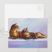 Tablette mit weißen Stufen Postkarte (Vorne/Hinten)