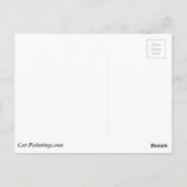 Tablette mit weißen Stufen Postkarte (Rückseite)