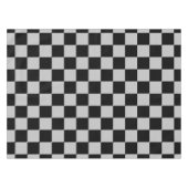 Tablette Schwarz-Weiß-Karo Tischdecke (Vorderseite (Horizontal))