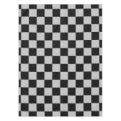 Tablette Schwarz-Weiß-Karo Tischdecke (Vorderseite)