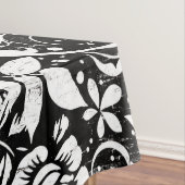 Tablette Schwarz-Weiß Tischdecke (Beispiel)