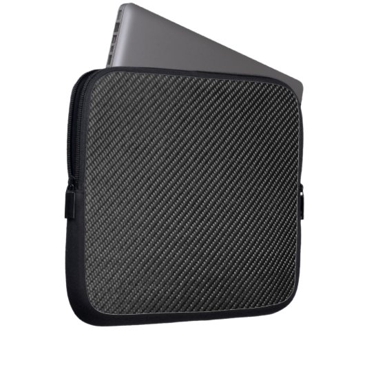 Tablette-u. Laptop-Hülse - Kohlenstoff-Faser - Laptopschutzhülle (Vorne Rechts)
