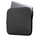 Tablette-u. Laptop-Hülse - Kohlenstoff-Faser - Laptopschutzhülle (Vorderseite Links)
