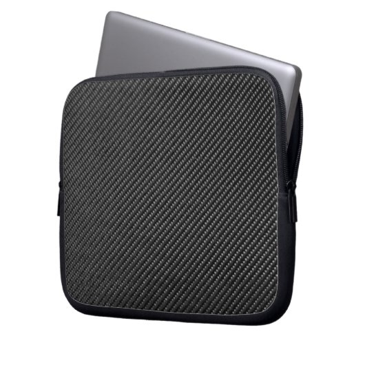 Tablette-u. Laptop-Hülse - Kohlenstoff-Faser - Laptopschutzhülle (Vorderseite Links)
