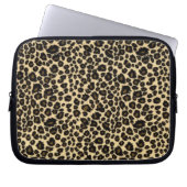 Tablette-u. Laptop-Hülse - Leopard-Pelz Laptopschutzhülle (Vorderseite)