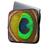 Tablette-u. Laptop-Hülse - Pfau-Feder Laptopschutzhülle (Vorderseite Links)