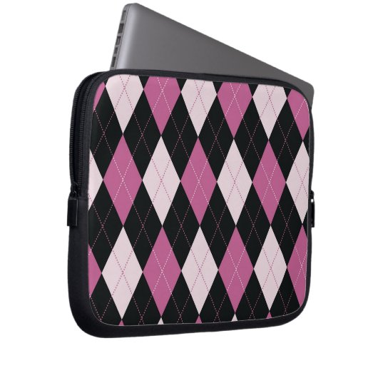 Tablette-u. Laptop-Hülse - Raute D - Puppen-Haus Laptopschutzhülle (Vorne Rechts)