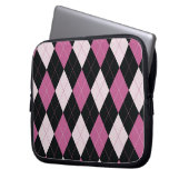 Tablette-u. Laptop-Hülse - Raute D - Puppen-Haus Laptopschutzhülle (Vorderseite Links)