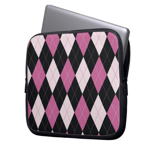 Tablette-u. Laptop-Hülse - Raute D - Puppen-Haus Laptopschutzhülle (Vorderseite Links)