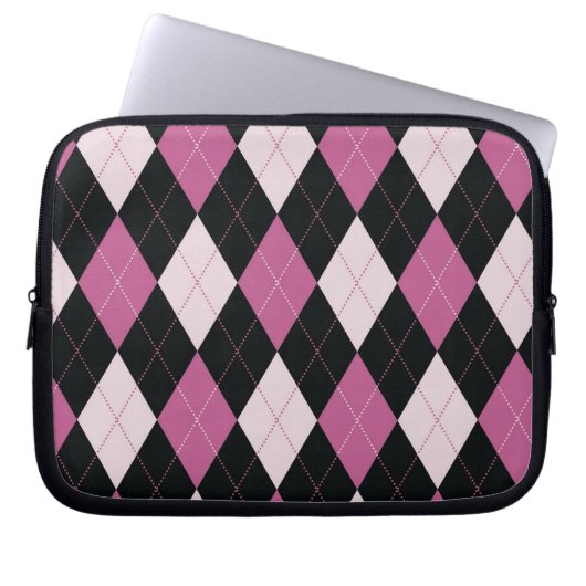 Tablette-u. Laptop-Hülse - Raute D - Puppen-Haus Laptopschutzhülle (Vorderseite)