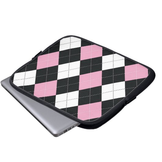 Tablette-u. Laptop-Hülse - Raute QUADRAT - Laptopschutzhülle (Vorne Knopf)