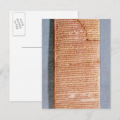 Tablette über die rituellen Opfer Postkarte (Vorne/Hinten)