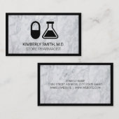 Tablette und Beaker | Apotheker Visitenkarte (Vorne/Hinten)