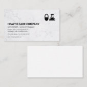 Tablette und Beaker | Pharmazeutische Terminkarte (Vorne/Hinten)