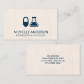 Tablette und Beaker | Pharmazeutische Visitenkarte (Vorne/Hinten)