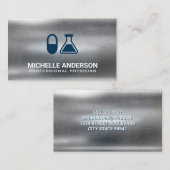 Tablette und Beaker | Pharmazeutisches Logo | Meta Visitenkarte (Vorne/Hinten)