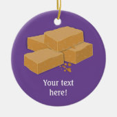 Tablette - wie Leckerei aus Schottland flattern - Keramik Ornament (Vorne)