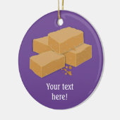 Tablette - wie Leckerei aus Schottland flattern - Keramik Ornament (Links)