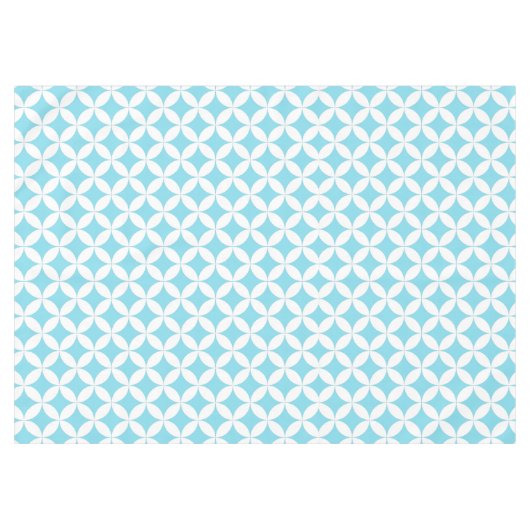 Tablette Wiederholkreis weiß, benutzerdefinierte F Tischdecke (Vorderseite (Horizontal))