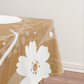 Tablette zum Einnehmen, braun und weiß Tischdecke (Beispiel)