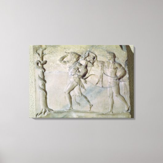 Tablette zur Darstellung von Herkules Leinwanddruck (Vorderseite)