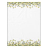 Tabletten mit Blumenrand, gelbe Narzellen Tischdecke (Vorderseite)