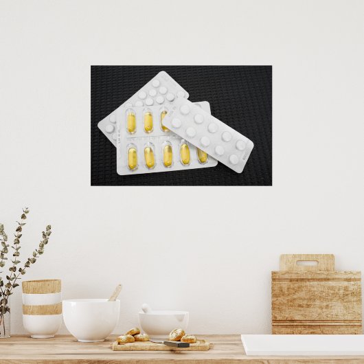 Tabletten Poster (Küche)