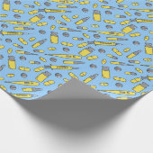 Tabletten, Tabletten und Impfstoffe Geschenkpapier (Ecke)