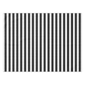 Tablettenfarbe Schwarz/Weiß Streifen Tischdecke (Vorderseite (Horizontal))