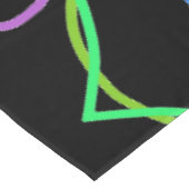 Tablettenfilm, Blume von Schwarzgrün Kaleidoskop Tischdecke (Schrägansicht)