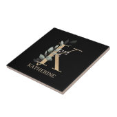 Tablettenfilm K Monogramm Personalisierte Keramik Fliese (Seite)