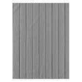Tablettenfilm Schwarz-Weiß Streifen Tischdecke (Vorderseite)