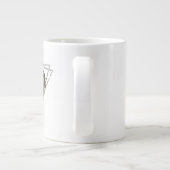 Tablettenhülle mit Imitaten Silber Glitzer Rahmen Jumbo-Tasse (Rückseite)