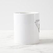 Tablettenhülle mit Imitaten Silber Glitzer Rahmen Jumbo-Tasse (Vorderseite)