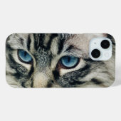 Tablettenkatze mit blauen Augen Nah Case-Mate iPhone Hülle (Rückseite (Horizontal))