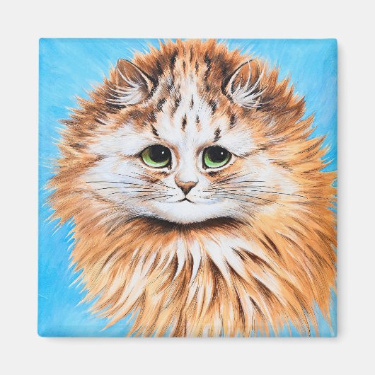 Tablettenkatze mit grünen Augen, Head Study von L. Magnet (Vorne)