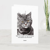 Tablettenkatze mit Höhenkarte Karte (Rückseite)