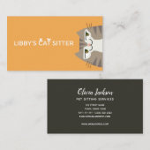 Tablettenkatze Sitzen Visitenkarte (Vorne/Hinten)