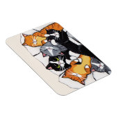 Tablettenkatze und Tuxedo Katze Leepos Magnet (Rechte Seite)