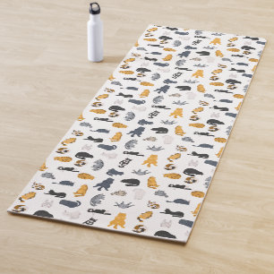 Tablettenkatzen, die Yoga-Yoga-Mat Yogamatte