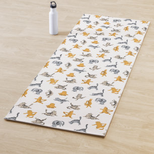 Tablettenkatzen, die Yoga-Yoga-Mat Yogamatte