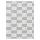 Tablettenkern Punkt Grau-weiße Streifen Tischdecke (Vorderseite)