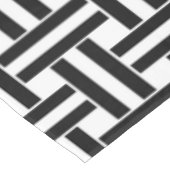 Tablettenkern Schwarz-Weiß Streifen Tischdecke (Schrägansicht)