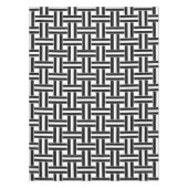 Tablettenkern Schwarz-Weiß Streifen Tischdecke (Vorderseite)