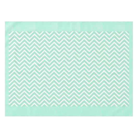 Tablettenklotzen mit Zickzack Streifen Tischdecke (Vorderseite (Horizontal))