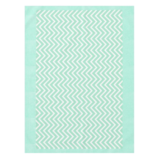 Tablettenklotzen mit Zickzack Streifen Tischdecke (Vorderseite)