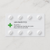 Tablettenpackung Pillen Berufliches medizinisches Terminkarte (Vorderseite)