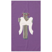 Tabletts Haushaltswäsche Lila Hintergrund Tischdecke (Vorderseite)