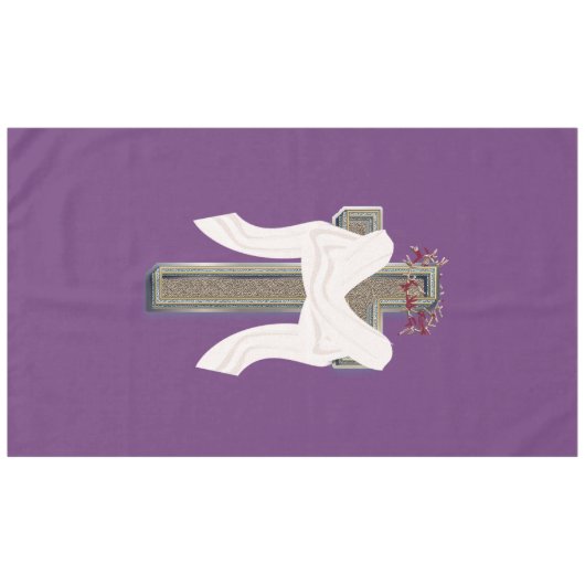 Tabletts Haushaltswäsche Lila Hintergrund Tischdecke (Vorderseite (Horizontal))